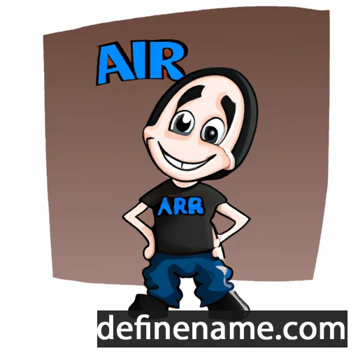 cartoon of the name Arbri