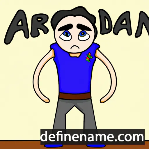 cartoon of the name Ardan