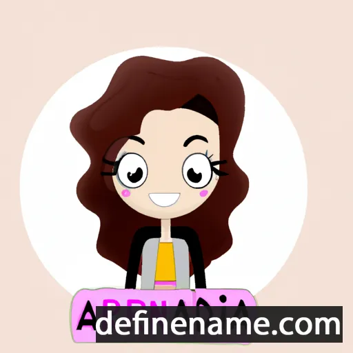 cartoon of the name Ardiana