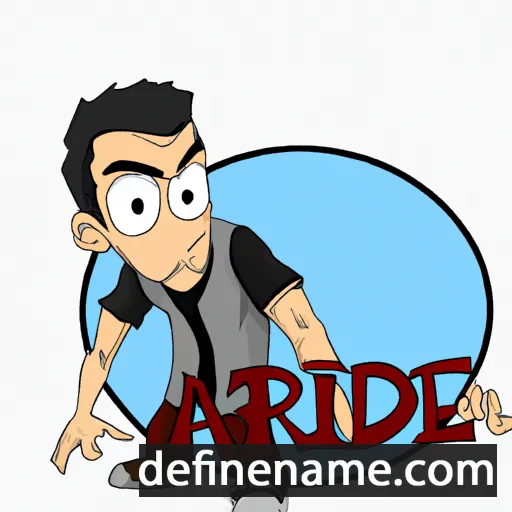 cartoon of the name Ardie