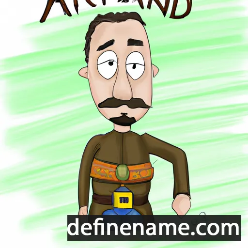 cartoon of the name Ardjan