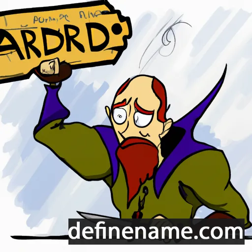 cartoon of the name Ardoth