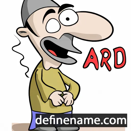 cartoon of the name Ardu