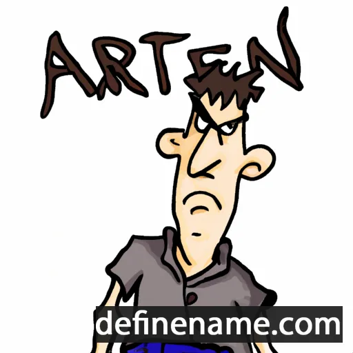 cartoon of the name Arent