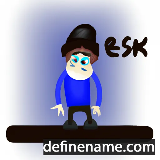 cartoon of the name Areski