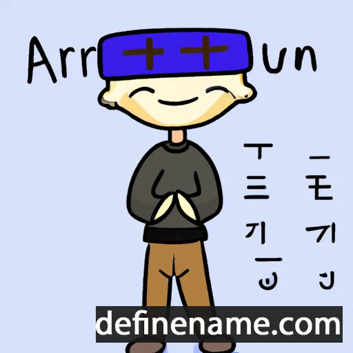 cartoon of the name Areum-i