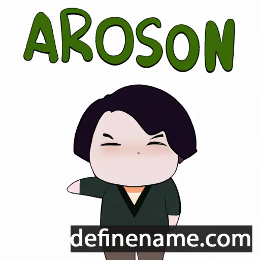 cartoon of the name Areum-sol