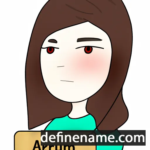 cartoon of the name Areumi