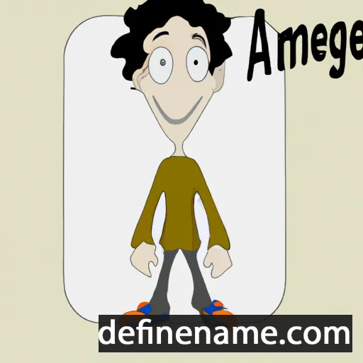 cartoon of the name Argeme