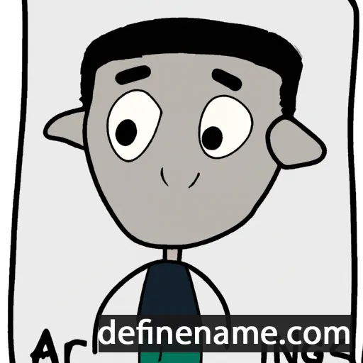 cartoon of the name Argenis