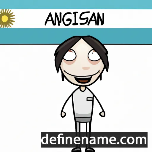 cartoon of the name Argentina