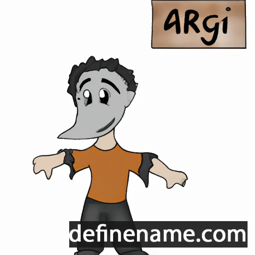 cartoon of the name Argir