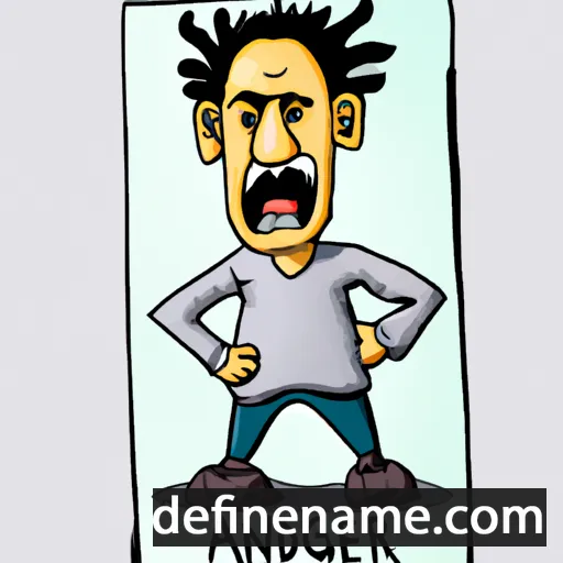 cartoon of the name Argjend