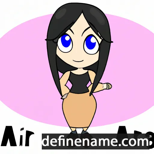 cartoon of the name Aria