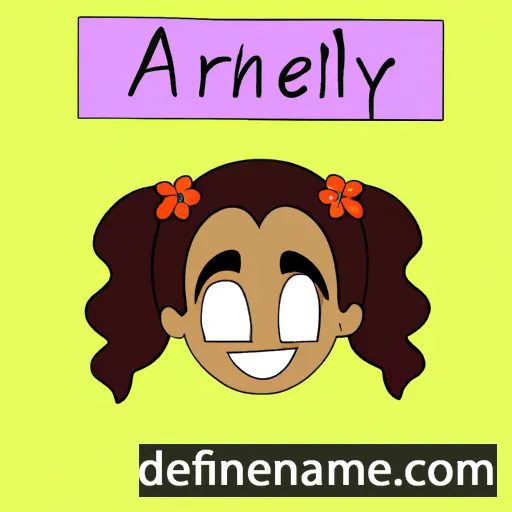 cartoon of the name Arianelly