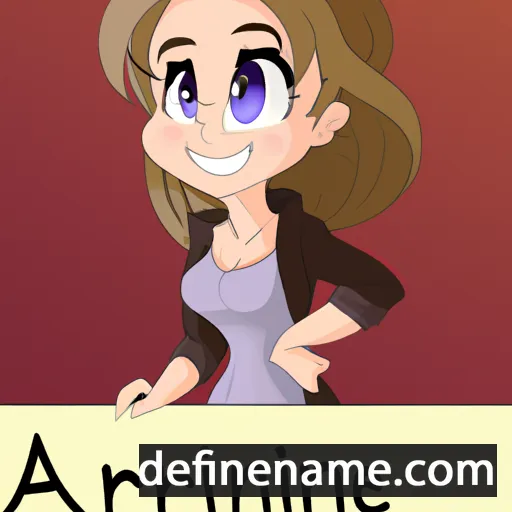 cartoon of the name Ariannie