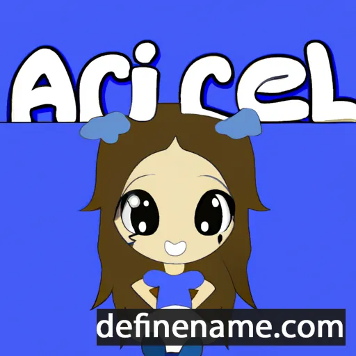 cartoon of the name Aricel