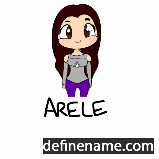 cartoon of the name Ariele