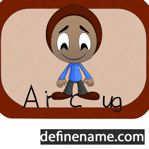 cartoon of the name Arigu