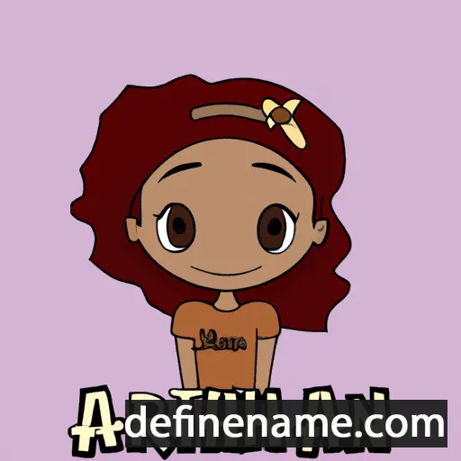 cartoon of the name Arihanna