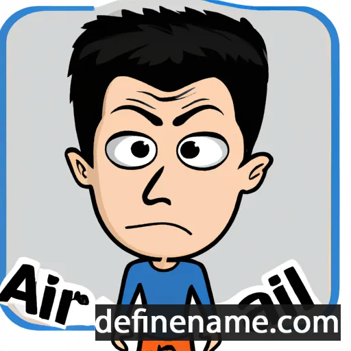 cartoon of the name Aril