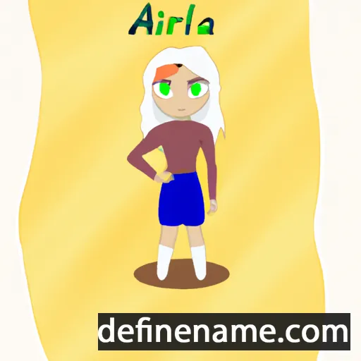 cartoon of the name Arilla