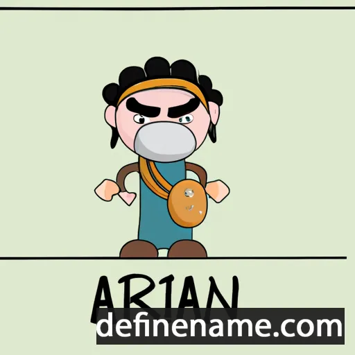 cartoon of the name Arinandan