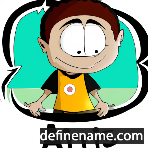 cartoon of the name Aris