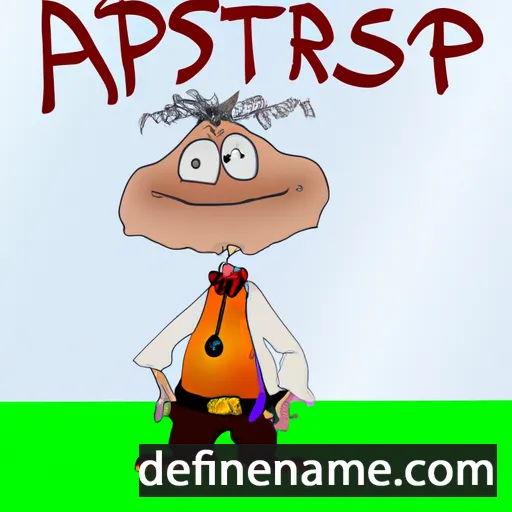 cartoon of the name Aristipp