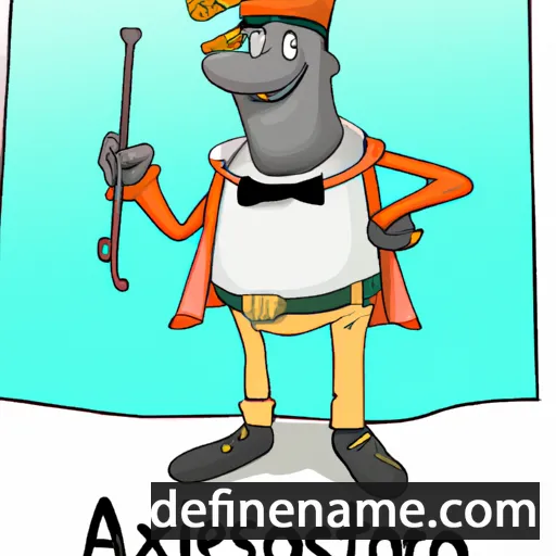 cartoon of the name Aristoxeno