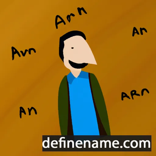 cartoon of the name Ariun