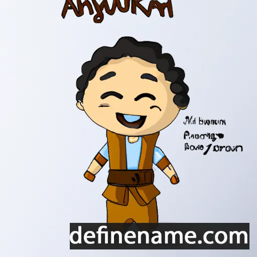 cartoon of the name Ariunbayar