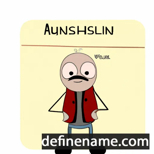 cartoon of the name Ariunkhüslen