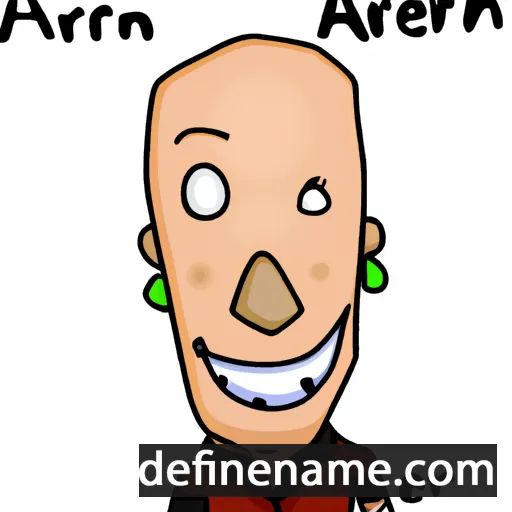 cartoon of the name Arjen