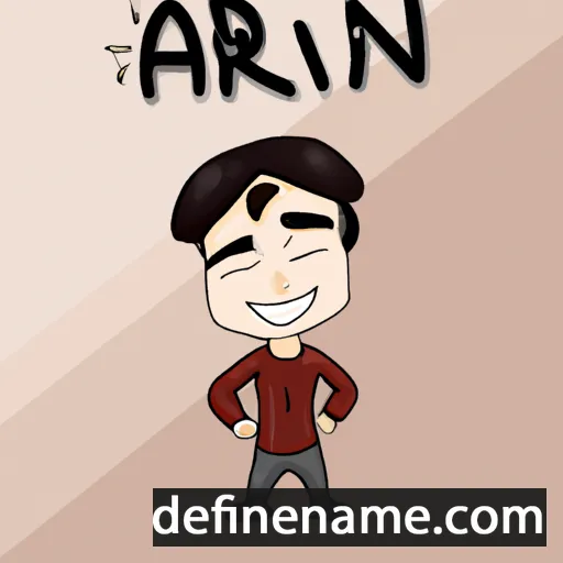 cartoon of the name Arjin