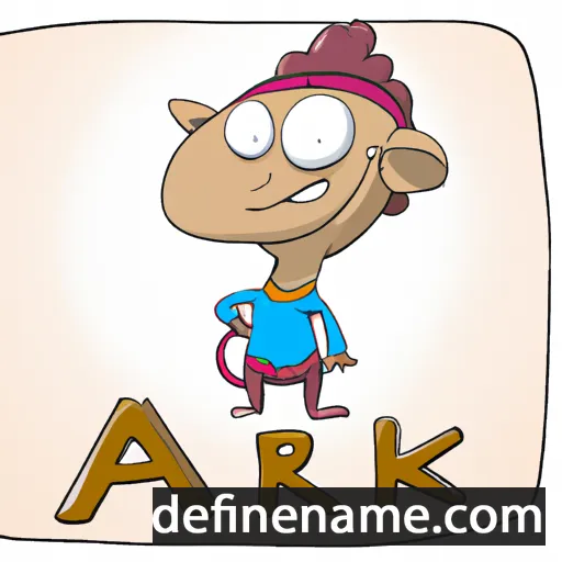 cartoon of the name Arka