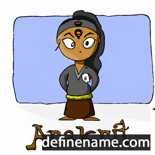 cartoon of the name Arkaati