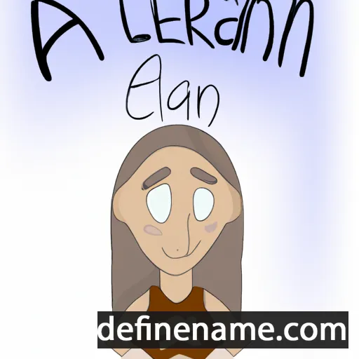 cartoon of the name Arlean