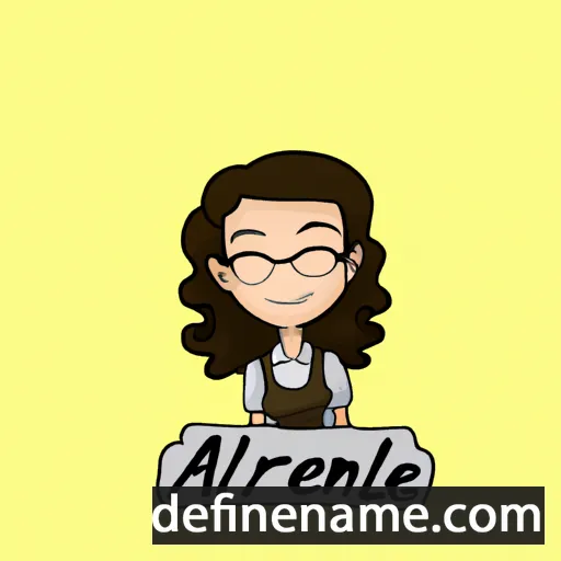 cartoon of the name Arlenne