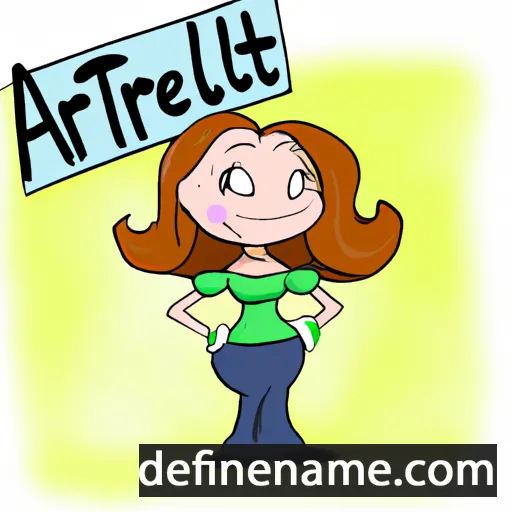 cartoon of the name Arlett