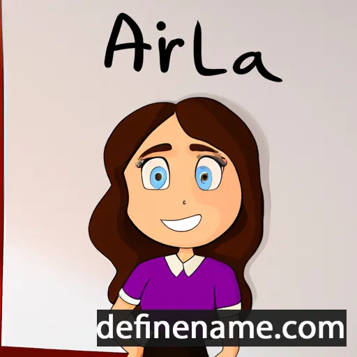 cartoon of the name Arlisa