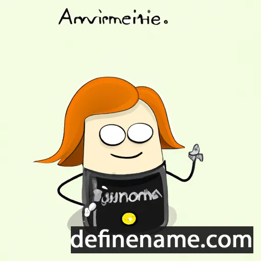 cartoon of the name Armantine