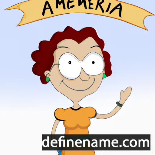 cartoon of the name Armenda