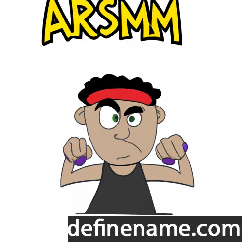 cartoon of the name Armish