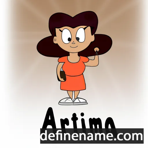 cartoon of the name Armita