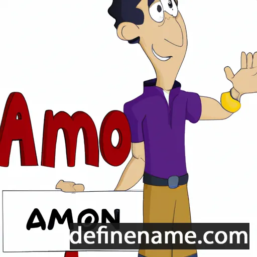 cartoon of the name Armon