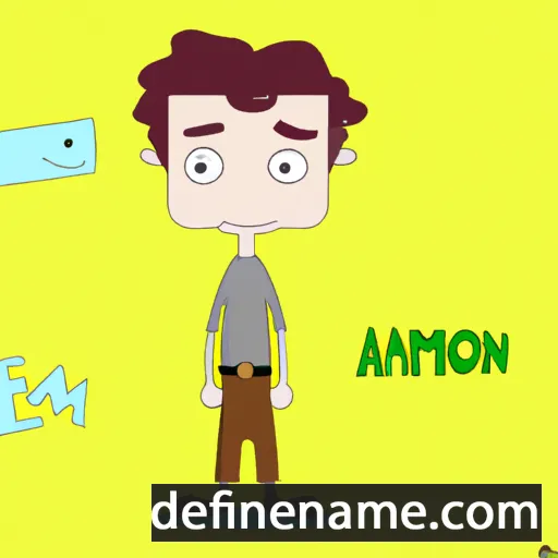 cartoon of the name Armon