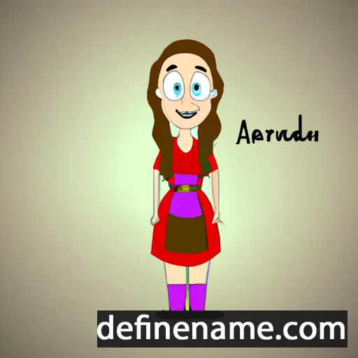 cartoon of the name Arnarda