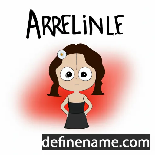 cartoon of the name Arnelle