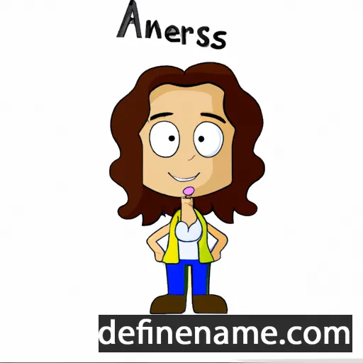 cartoon of the name Arnessa